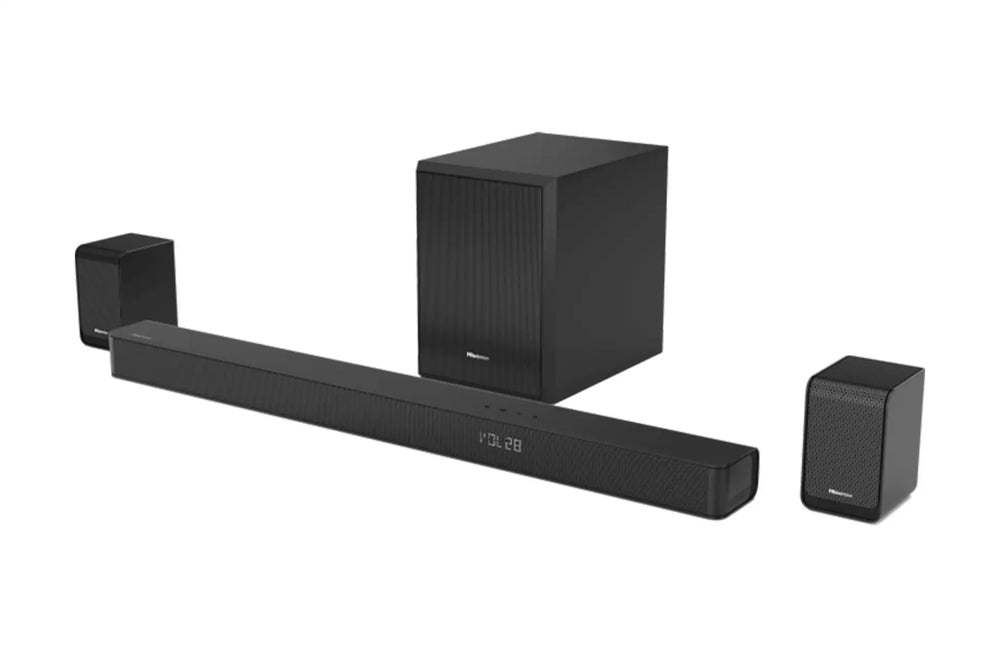 Hisense AX5100G 5.1ch Dolby Atmos DTS: X Soundbar with Wireless Subwoofer - Black | Atlantic Electrics - 40452161241311 
