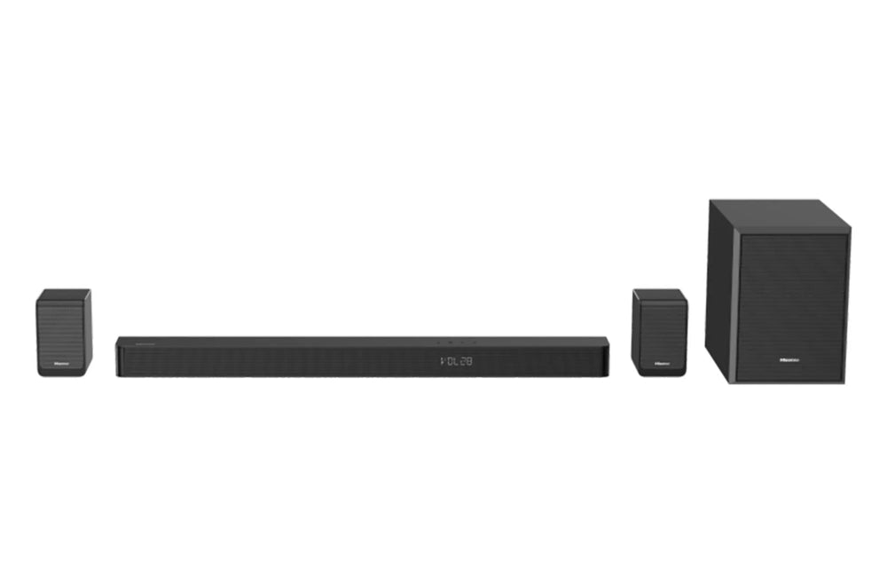 Hisense AX5100G 5.1ch Dolby Atmos DTS: X Soundbar with Wireless Subwoofer - Black | Atlantic Electrics - 40452161110239 