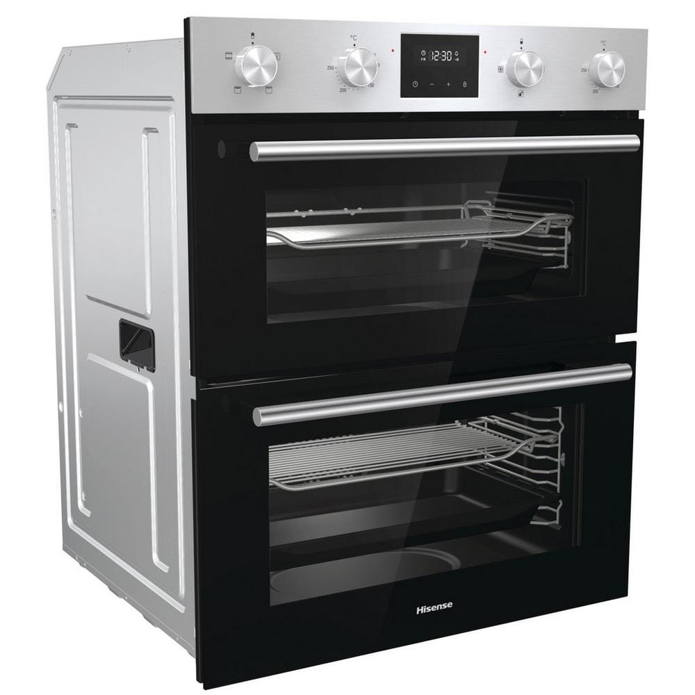 Hisense BID75211XUK 54 Litre Built Under Electric Double Oven, 59.5cm Wide - Stainless Steel | Atlantic Electrics - 39477896413407 