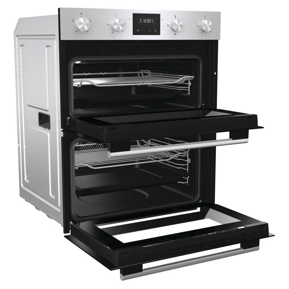 Hisense BID75211XUK 54 Litre Built Under Electric Double Oven, 59.5cm Wide - Stainless Steel | Atlantic Electrics - 39477896544479 