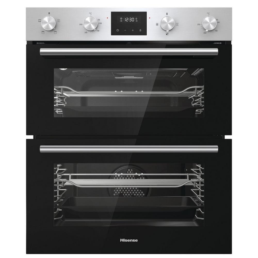 Hisense BID75211XUK 54 Litre Built Under Electric Double Oven, 59.5cm Wide - Stainless Steel | Atlantic Electrics