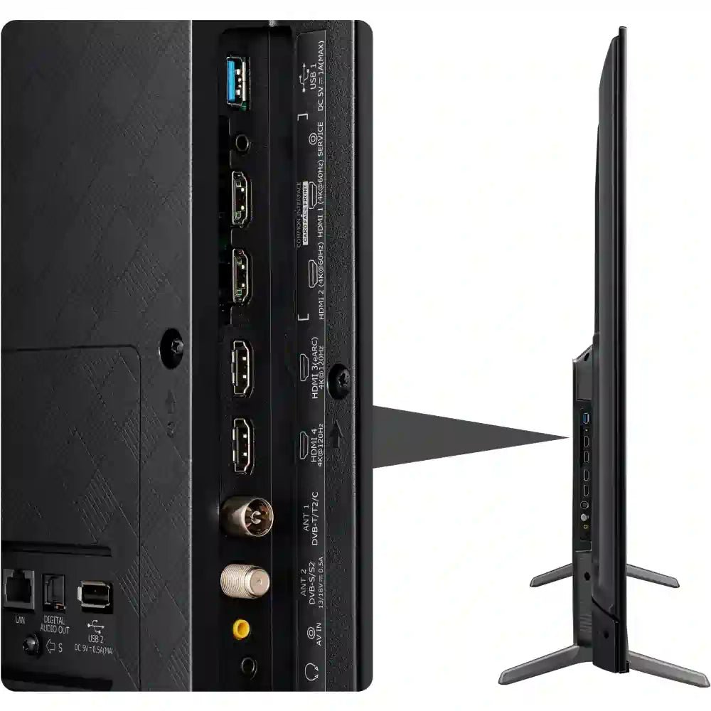 Hisense E7 Pro Series 65E7KQTUK PRO 65" 4K Ultra HD QLED Smart TV - Black - Atlantic Electrics - 40452162945247 