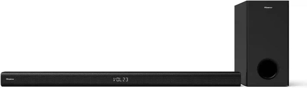Hisense HS218 2.1Ch Dolby Digital Audio Soundbar & Wireless Subwoofer - Black | Atlantic Electrics - 40452161732831 