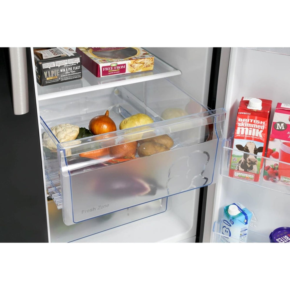 Hisense RS741N4WB11 Non Plumed American Style Fridge Freezer in Black A+ Energy | Atlantic Electrics - 39477904179423 