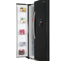 Thumbnail Hisense RS741N4WB11 Non Plumed American Style Fridge Freezer in Black A+ Energy - 39477904113887