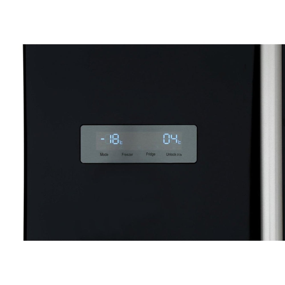 Hisense RS741N4WB11 Non Plumed American Style Fridge Freezer in Black A+ Energy | Atlantic Electrics - 39477903917279 