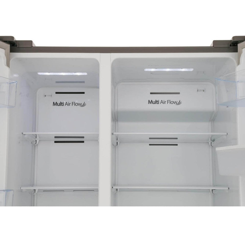 Hisense RS741N4WC11 non-plumbed American Style Fridge Freezer - Stainless Steel | Atlantic Electrics - 39477904277727 
