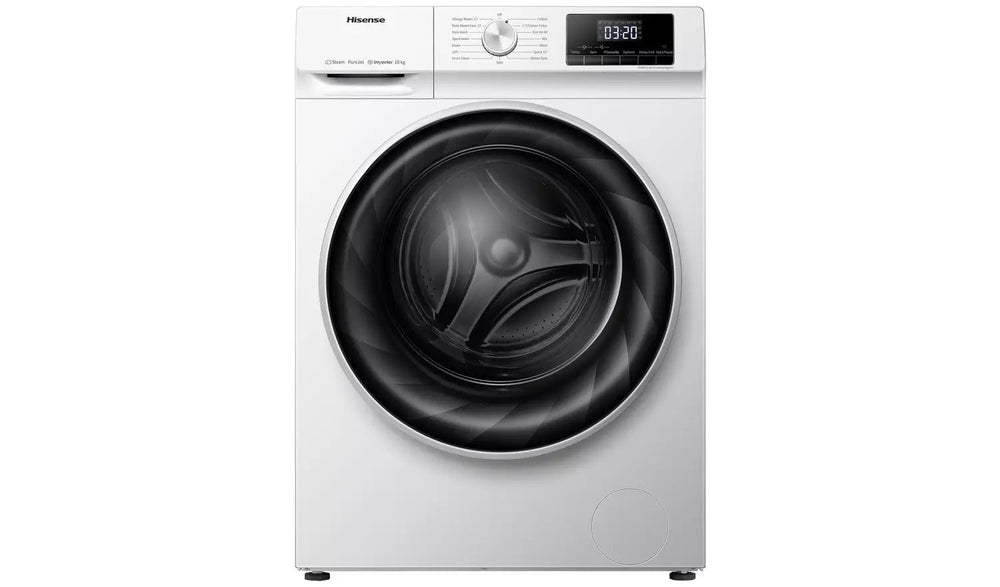 Hisense WFQY1014EVJM 10Kg Washing Machine with 1400 rpm White | Atlantic Electrics - 39514714243295 