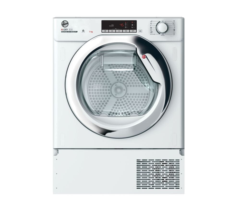 Hoover BHTDH7A1TCE Integrated Heat Pump Condenser Tumble Dryer 7kg,WiFi-enabled White | Atlantic Electrics