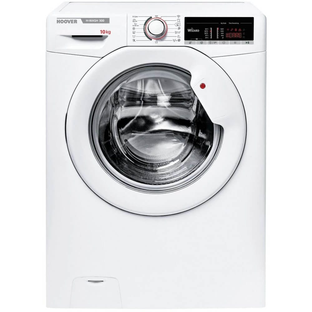 Hoover H3W4105TE 10kg 1400 Spin Washing Machine with NFC Connection White - Atlantic Electrics - 39477899755743 