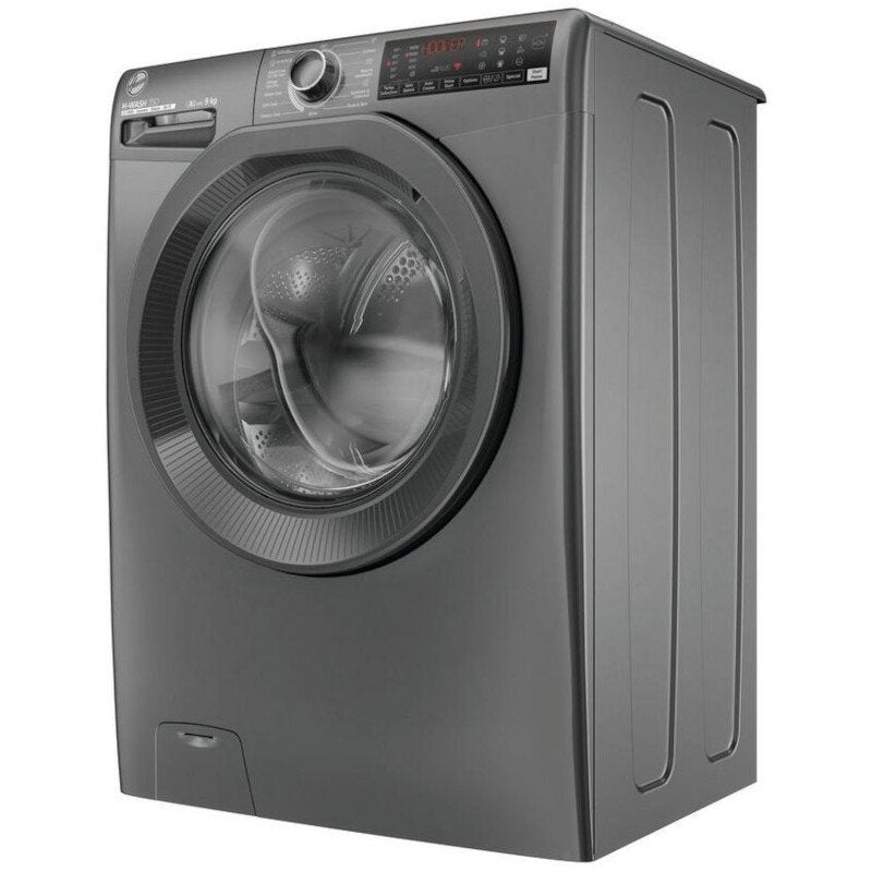 HOOVER H3WPS496TMRR6 1400 SPIN 9KG WASHING MACHINE - Graphite | Atlantic Electrics - 40456498151647 