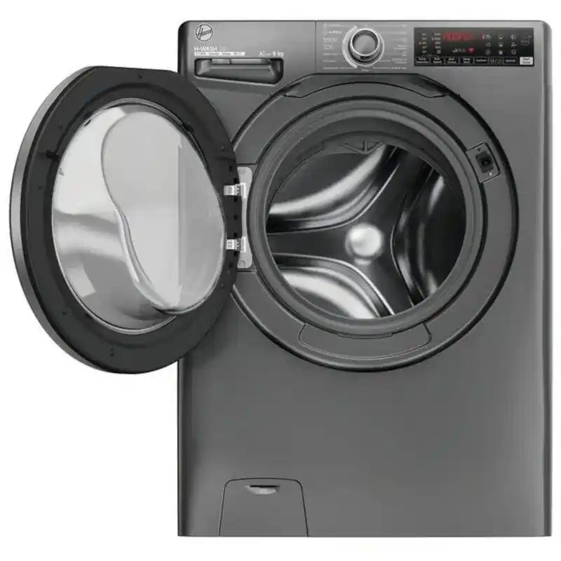 HOOVER H3WPS496TMRR6 1400 SPIN 9KG WASHING MACHINE - Graphite | Atlantic Electrics - 40456498184415 