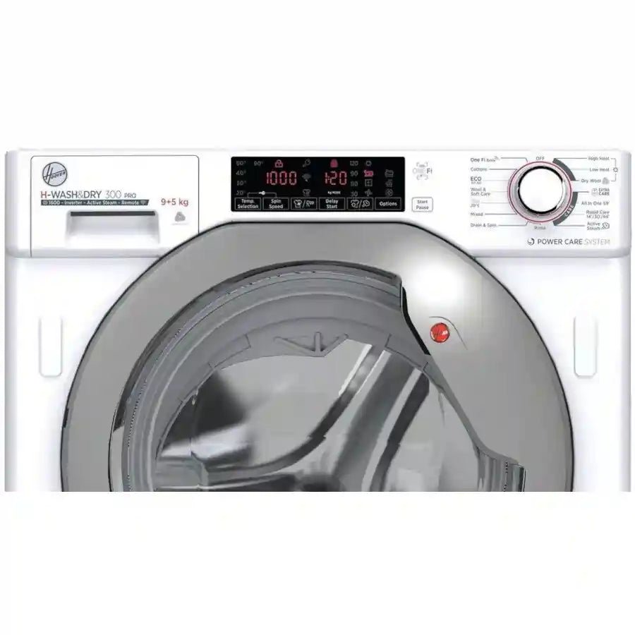 Hoover HBDOS695TAMSE 1600 Spin 9KG/5kg Integrated Washer Dryer - White | Atlantic Electrics - 40456497103071 