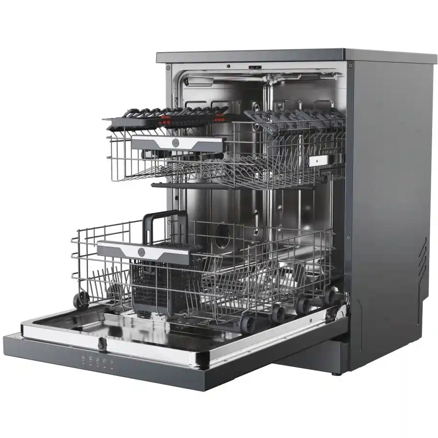 Hoover HF4C7L0A 60cm Dishwasher in 14 Place Settings - Graphite | Atlantic Electrics - 40547384262879 