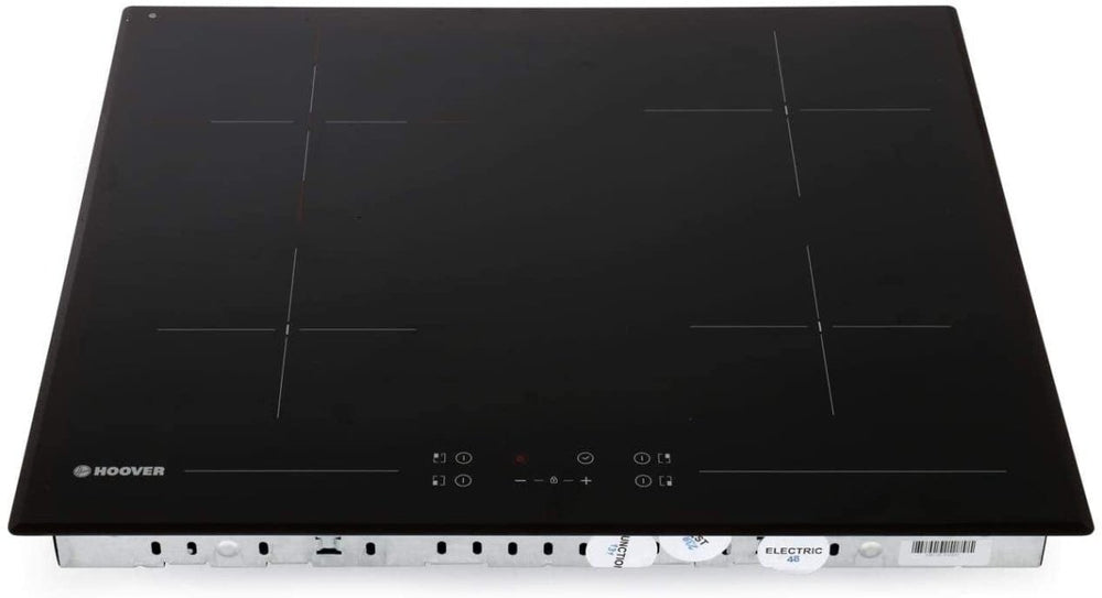 Hoover HH64DB3T 60cm Four Zone Ceramic Hob With Double Zone - Black - Atlantic Electrics - 39477903065311 