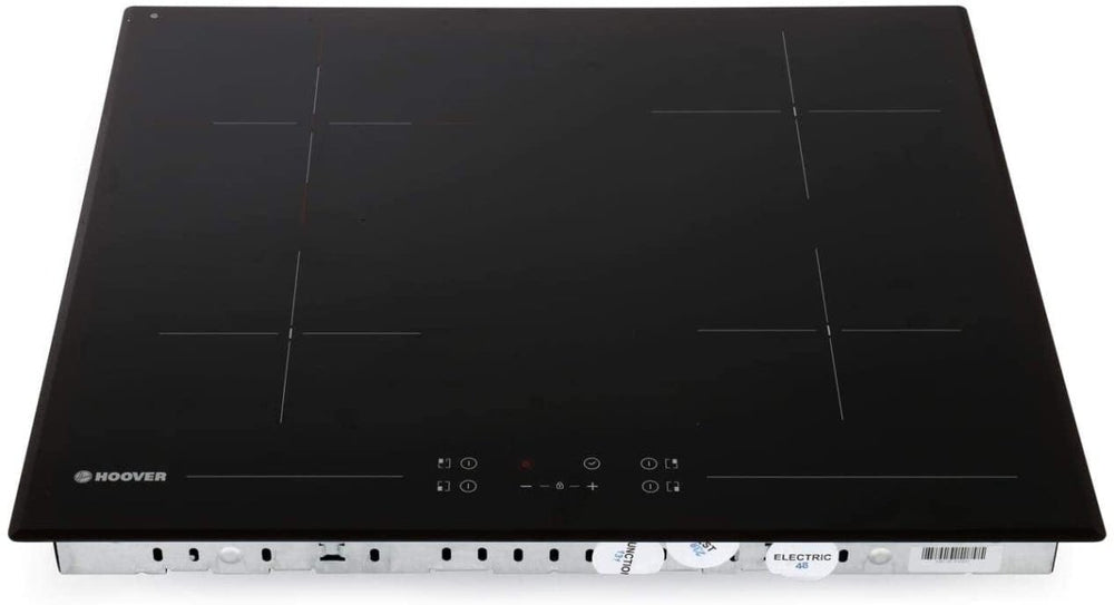Hoover HH64DB3T 60cm Four Zone Ceramic Hob With Double Zone - Black | Atlantic Electrics - 39477903065311 