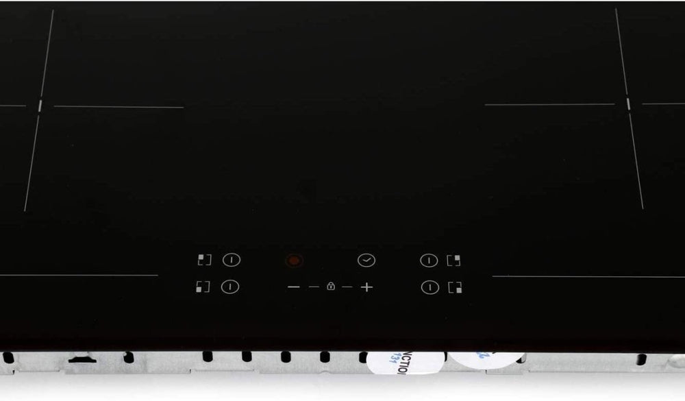 Hoover HH64DB3T 60cm Four Zone Ceramic Hob With Double Zone - Black | Atlantic Electrics - 39477903163615 