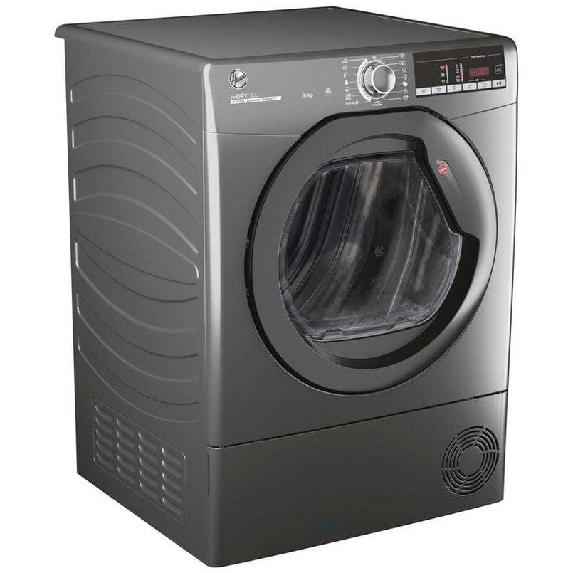 Hoover HLEC8TRGR 8KG Condenser Tumble Dryer Graphite | Atlantic Electrics - 39477903425759 