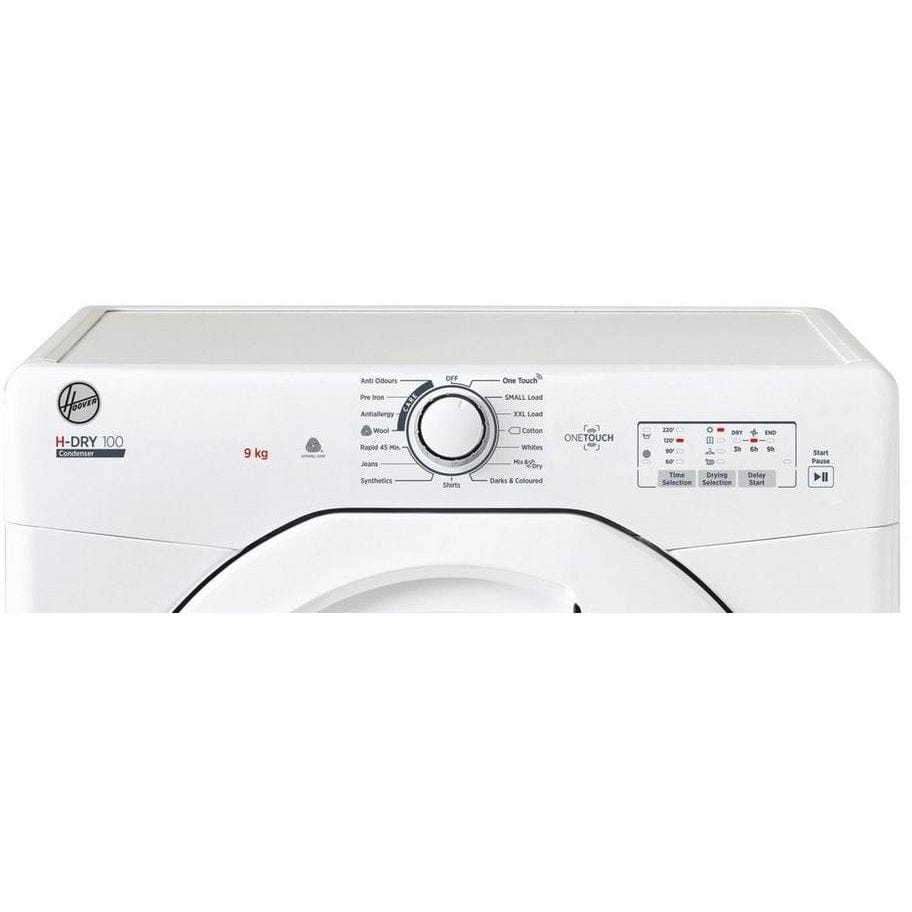 Hoover HLEC9LG 9KG Condenser Tumble Dryer White - Atlantic Electrics - 39477902606559 