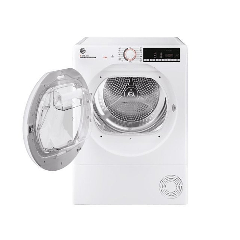 Hoover HLEH8A2TE 8kg Heat Pump Tumble Dryer White | Atlantic Electrics - 39477904670943 