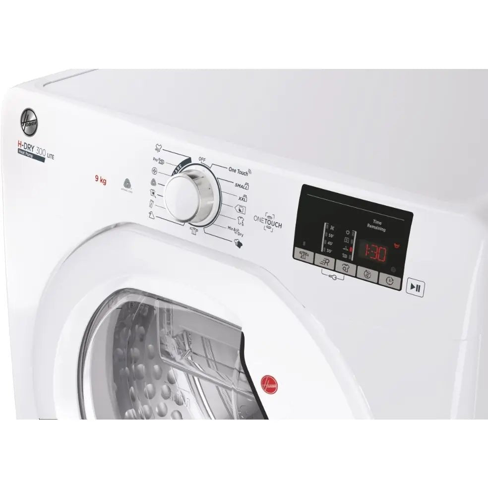 Hoover HLEH9A2DE 9kg Wifi Heat Pump Condenser Dryer in White | Atlantic Electrics - 40460695896287 