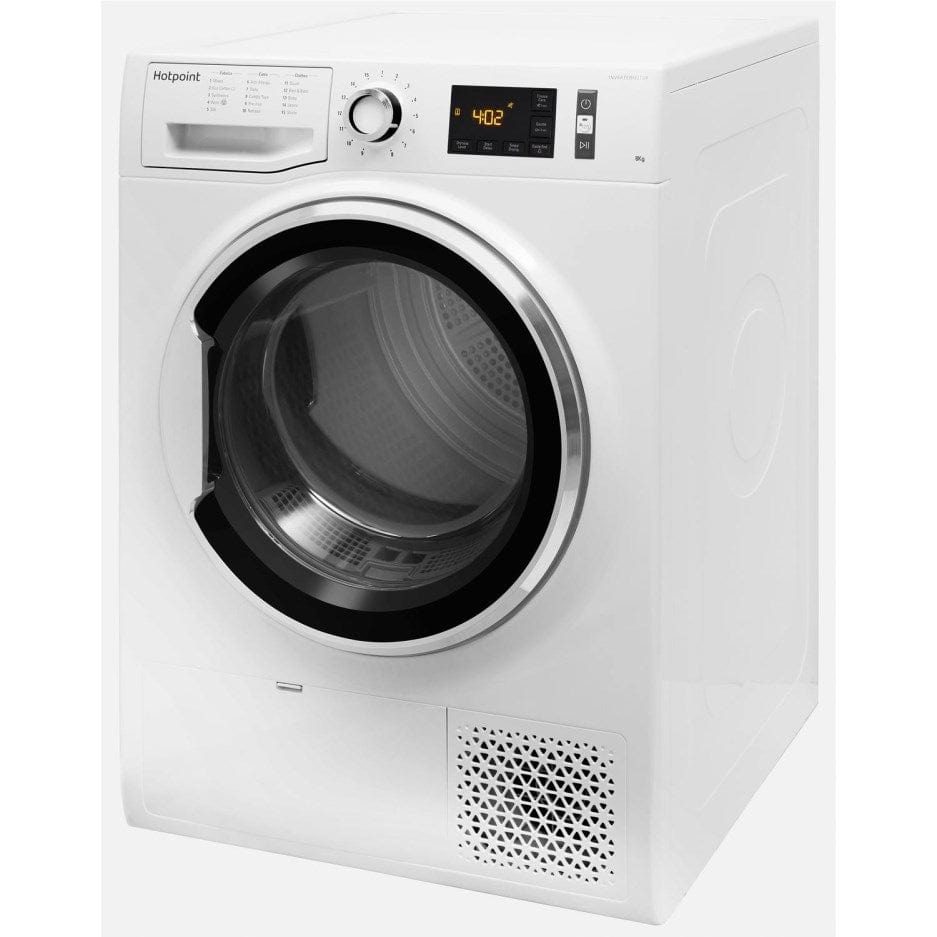 Hotpoint ActiveCare NTM1182XBUK 8Kg Heat Pump Tumble Dryer - White | Atlantic Electrics - 39477910765791 