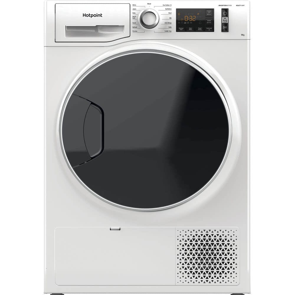 Hotpoint ActiveCare NTM119X3EUK 9Kg Heat Pump Tumble Dryer - White - A+++ Rated | Atlantic Electrics - 39477906014431 