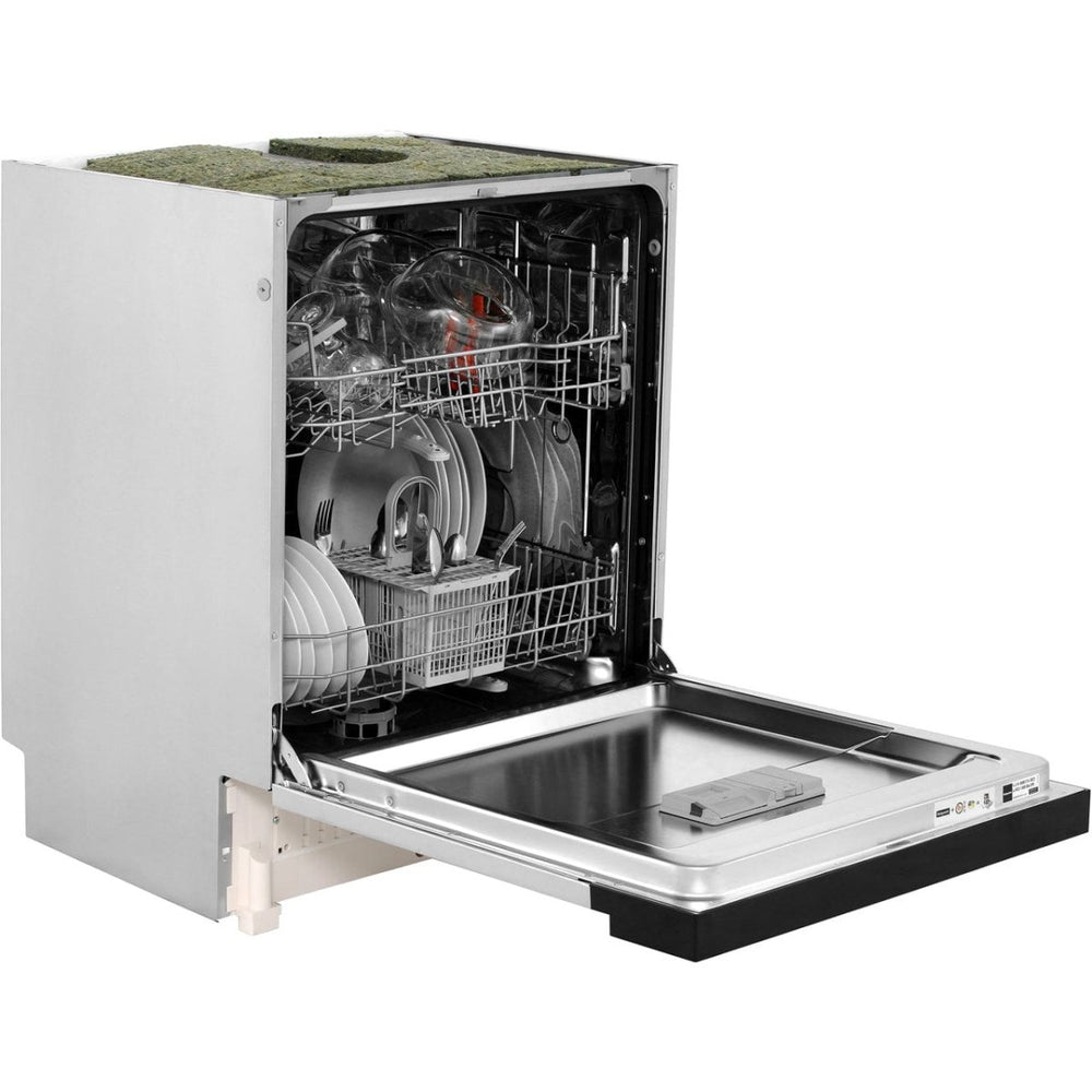 Hotpoint Aquarius HBC2B19XUK Semi Integrated Standard Dishwasher - Stainless Steel Control Panel with Fixed Door Fixing Kit - Atlantic Electrics - 39477913583839 