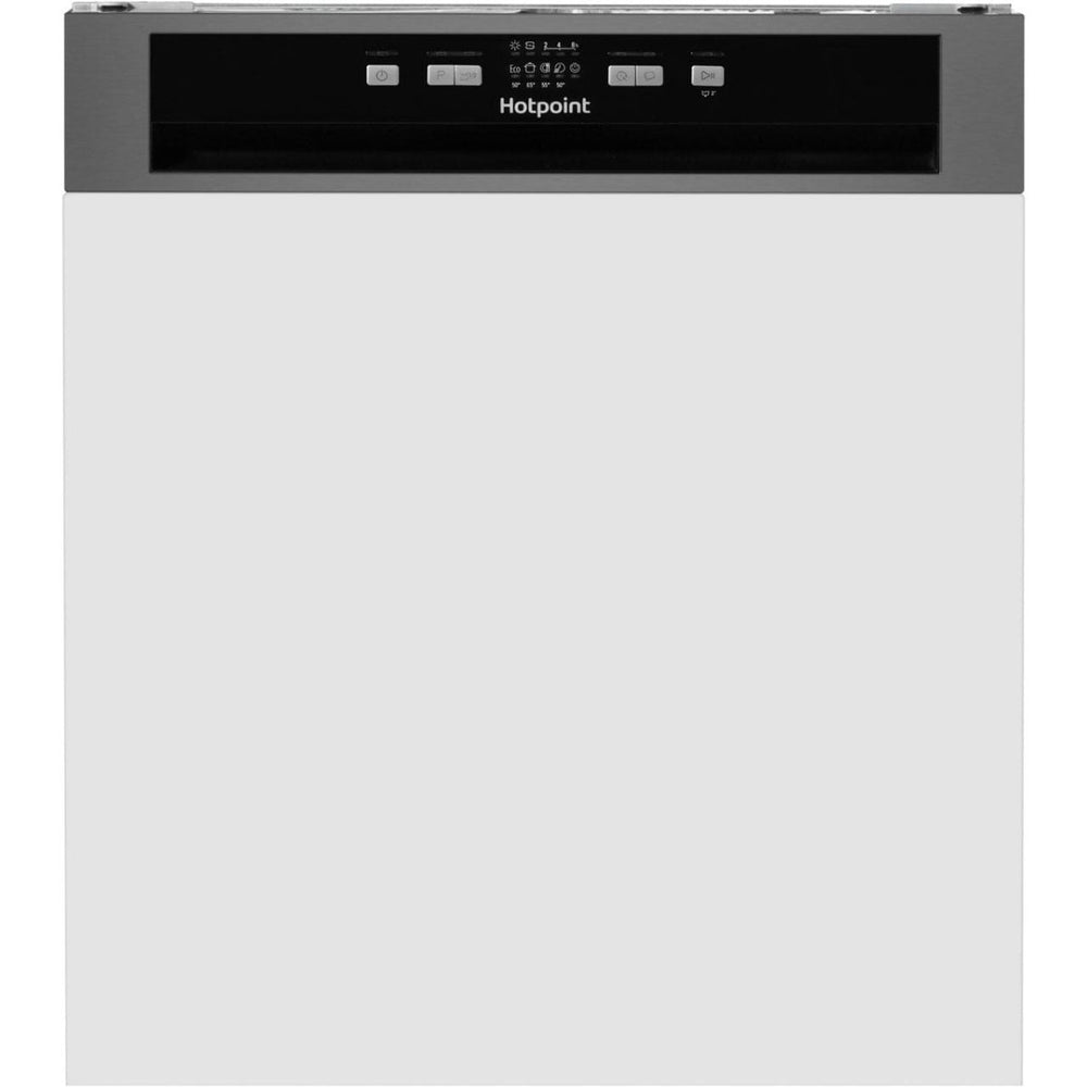 Hotpoint Aquarius HBC2B19XUK Semi Integrated Standard Dishwasher - Stainless Steel Control Panel with Fixed Door Fixing Kit - Atlantic Electrics - 39477912961247 