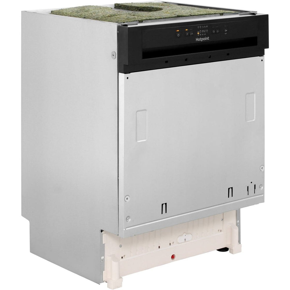 Hotpoint Aquarius HBC2B19XUK Semi Integrated Standard Dishwasher - Stainless Steel Control Panel with Fixed Door Fixing Kit - Atlantic Electrics - 39477913551071 