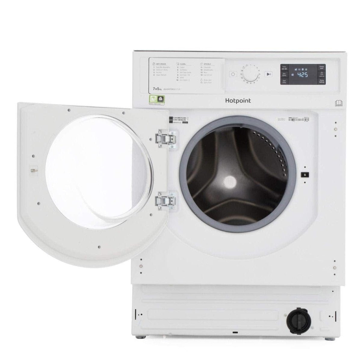 Hotpoint BIWDHG75148 Integrated 7Kg - 5Kg Washer Dryer with 1400 rpm - B Rated | Atlantic Electrics