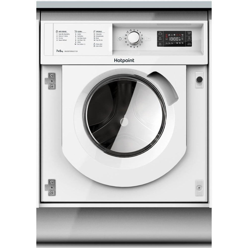 Hotpoint BIWDHG75148 Integrated 7Kg - 5Kg Washer Dryer with 1400 rpm - B Rated - Atlantic Electrics - 39477909553375 