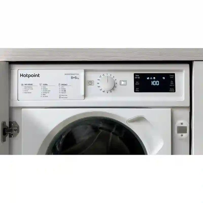 Hotpoint BIWDHG861485UK Integrated Washer Dryer 8Kg / 6Kg 1400 rpm - White | Atlantic Electrics