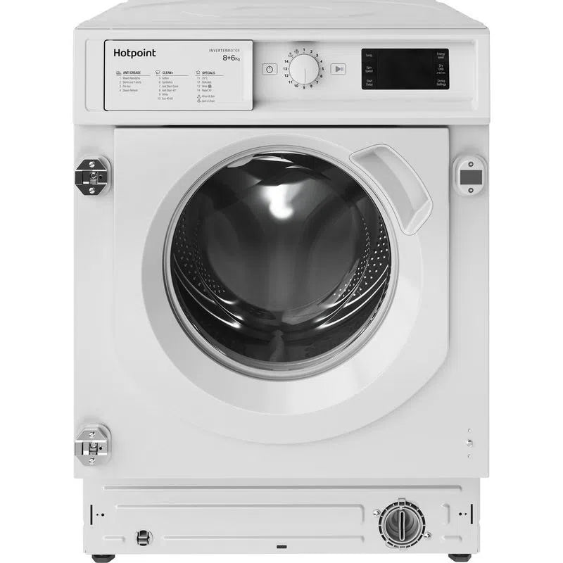 Hotpoint BIWDHG861485UK Integrated Washer Dryer 8Kg / 6Kg 1400 rpm - White - Atlantic Electrics - 40556245876959 