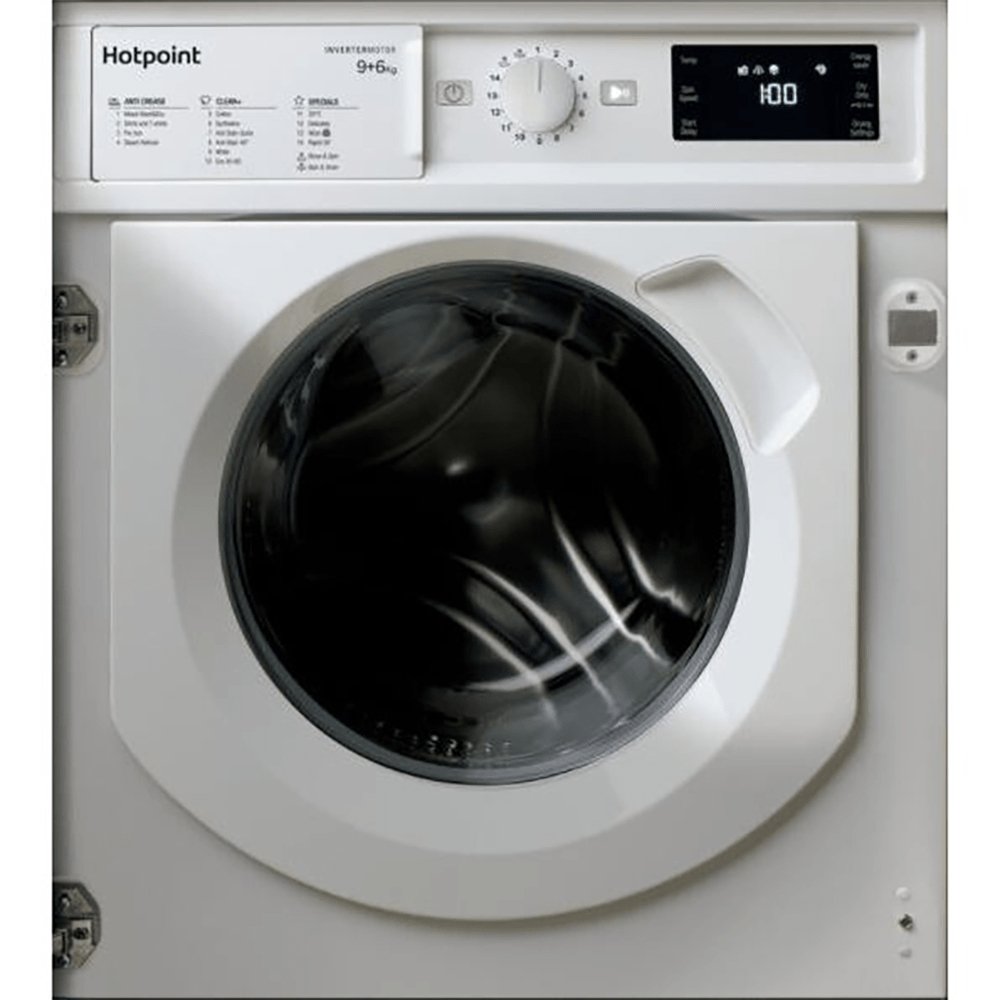Hotpoint BIWDHG961484 9kg Wash 6kg Dry Integrated Washer Dryer With Quiet Inverter Motor - Atlantic Electrics - 39477907161311 