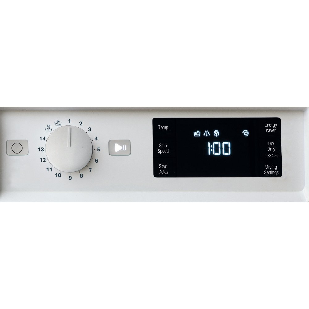 Hotpoint BIWDHG961485UK Integrated 9Kg / 6Kg Washer Dryer with 1400 rpm - White - Atlantic Electrics - 40338604064991 