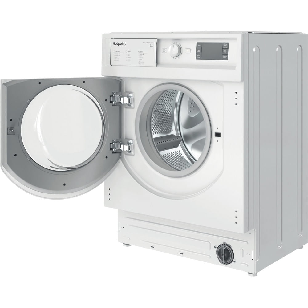 Hotpoint BIWMHG71483UKN 7kg 1400rpm Integrated Washing Machine - White - Atlantic Electrics - 40639552389343 