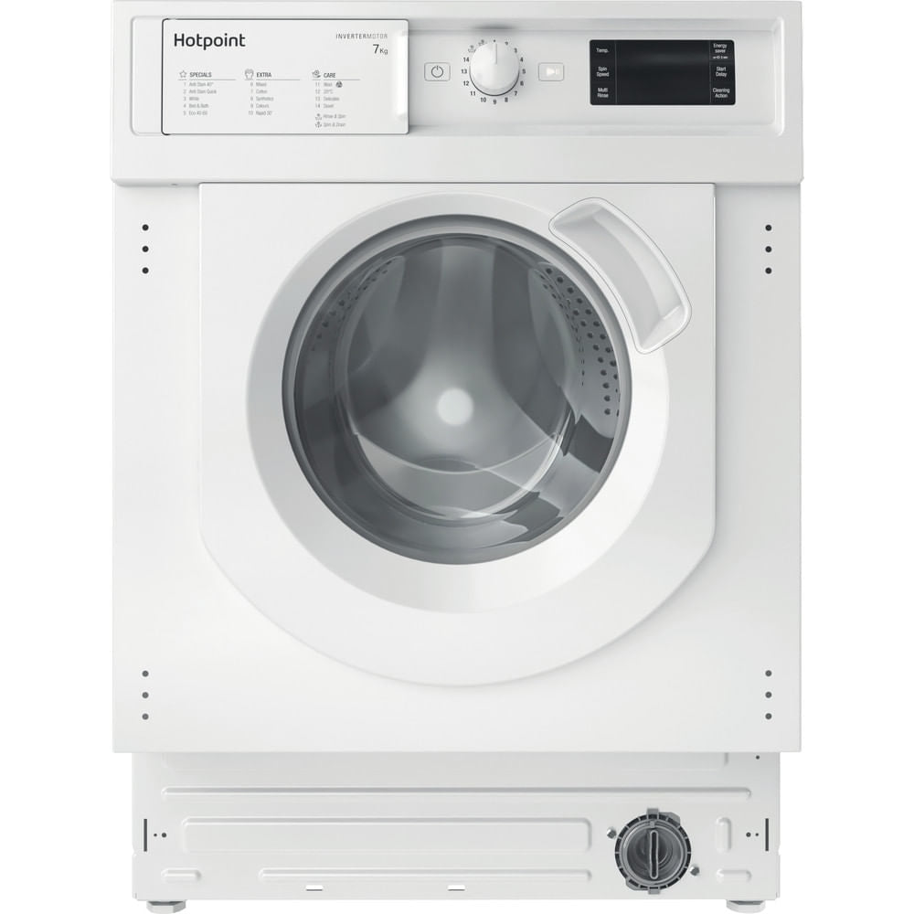 Hotpoint BIWMHG71483UKN 7kg 1400rpm Integrated Washing Machine - White - Atlantic Electrics - 40639552454879 