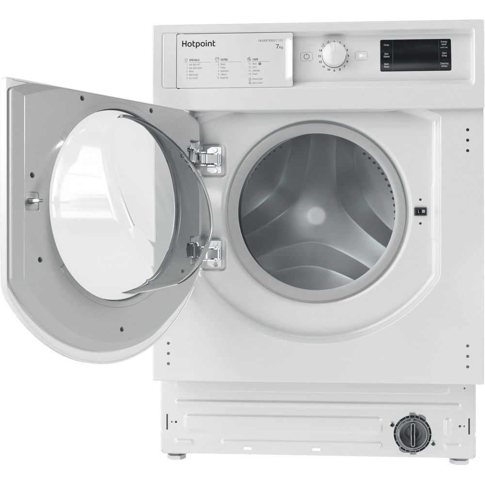 Hotpoint BIWMHG71483UKN 7kg 1400rpm Integrated Washing Machine - White - Atlantic Electrics - 40639552094431 
