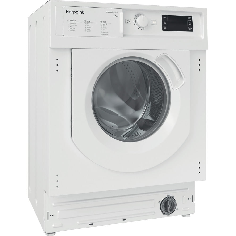Hotpoint BIWMHG71483UKN 7kg 1400rpm Integrated Washing Machine - White | Atlantic Electrics - 40639552422111 