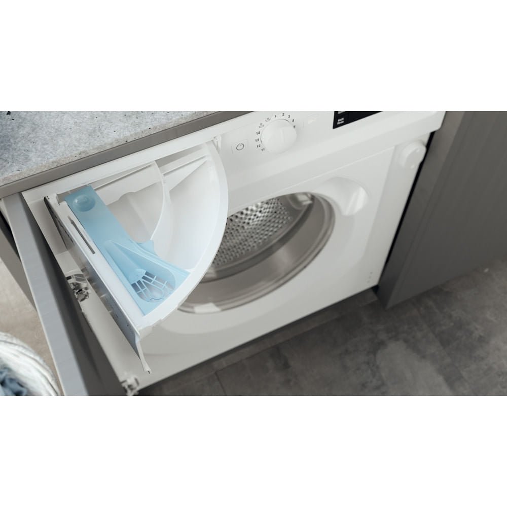 Hotpoint BIWMHG71483UKN 7kg 1400rpm Integrated Washing Machine - White - Atlantic Electrics - 40639552225503 