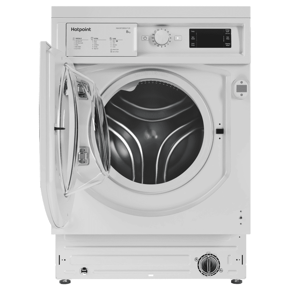 Hotpoint BIWMHG81484UK Integrated 8Kg Washing Machine with 1400 rpm - A+++ Rated - Atlantic Electrics - 39477908078815 