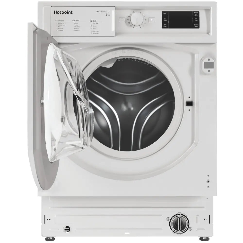 Hotpoint BIWMHG81485UK 8kg 1400rpm Integrated Washing Machine - White | Atlantic Electrics - 40338603671775 