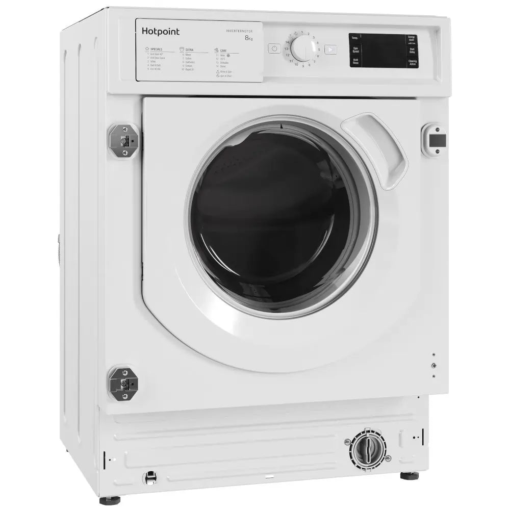 Hotpoint BIWMHG81485UK 8kg 1400rpm Integrated Washing Machine - White | Atlantic Electrics - 40338603737311 