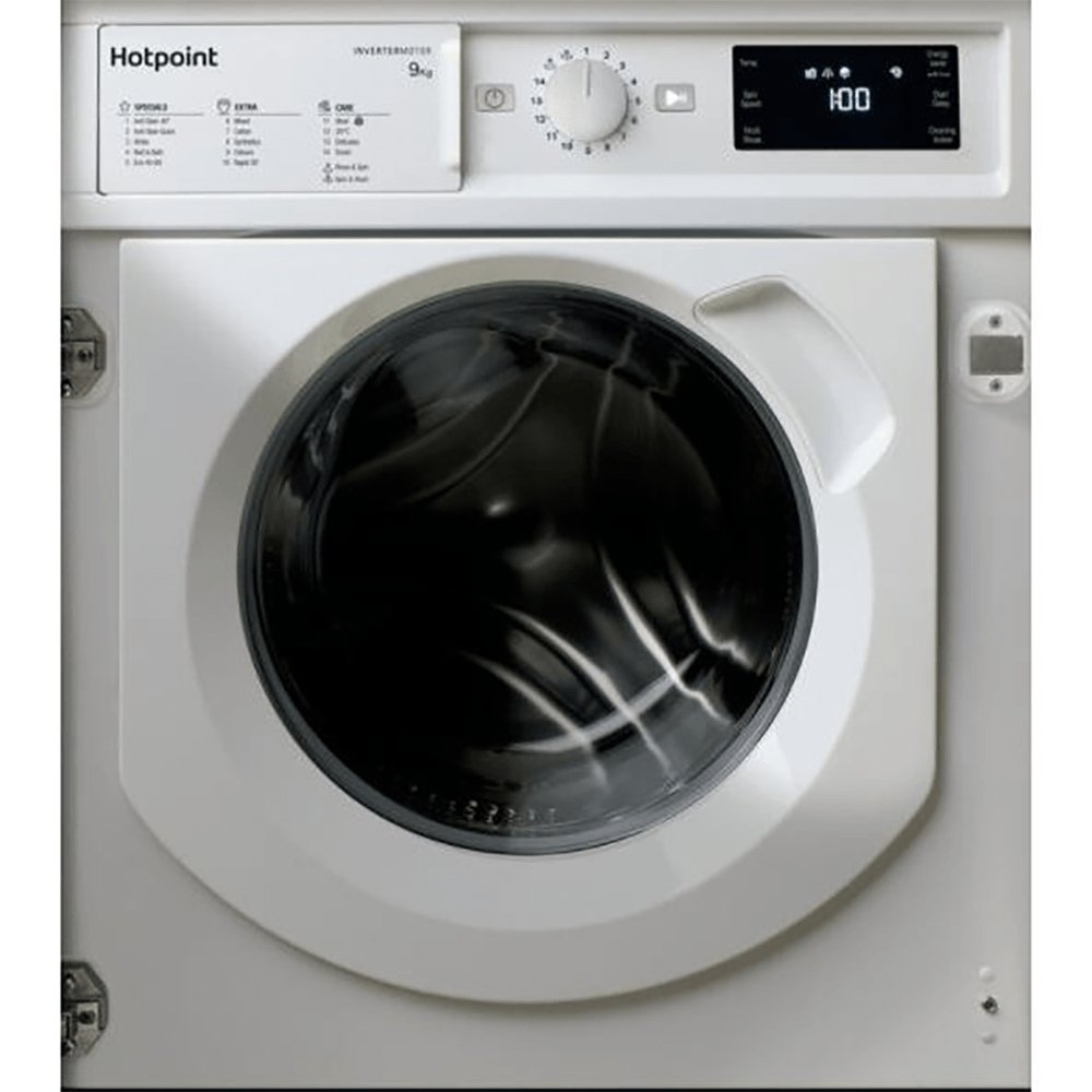 Hotpoint BIWMHG91484 9kg 1400rpm Integrated Washing Machine - White - Atlantic Electrics - 39477909029087 