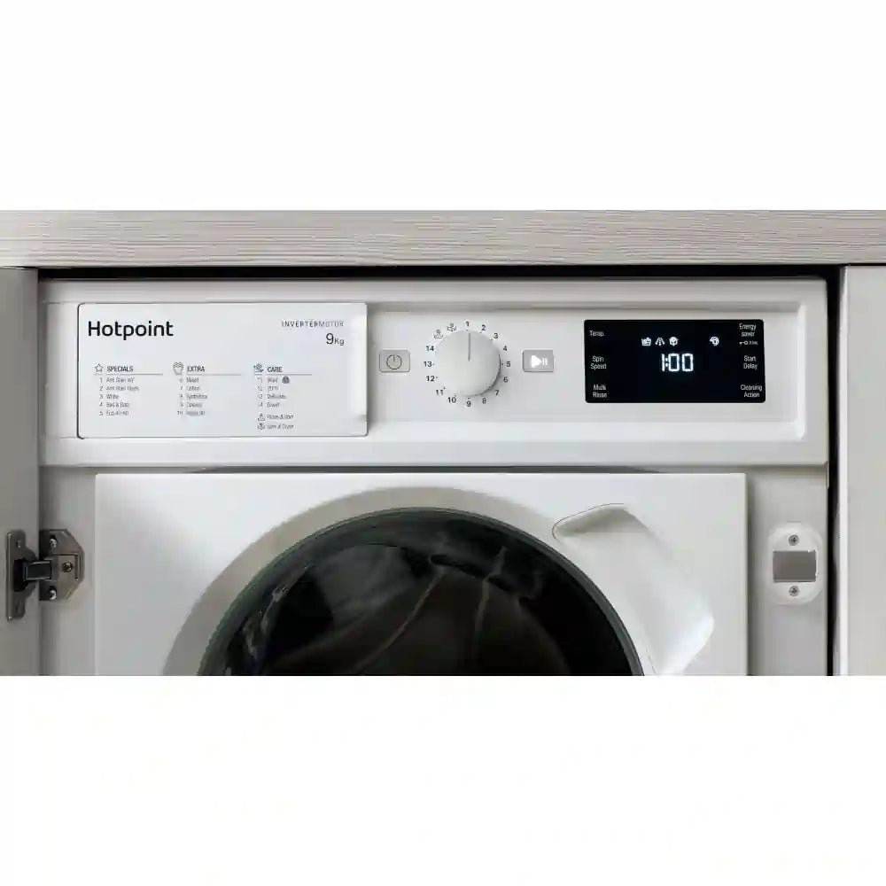 Hotpoint BIWMHG91485UK Integrated Washing Machine 9Kg 1400 rpm - White - Atlantic Electrics - 40556246728927 
