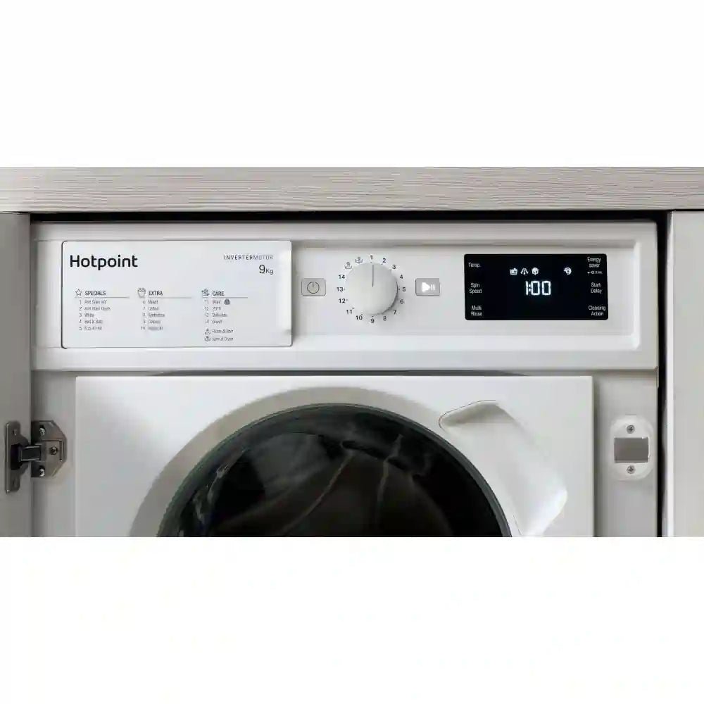 Hotpoint BIWMHG91485UK Integrated Washing Machine 9Kg 1400 rpm - White | Atlantic Electrics - 40556246728927 
