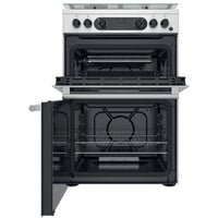 Thumbnail Hotpoint Cannon CD67G0CCX 60cm Double Oven Gas Cooker Twin Cavity Oven Hob Stainless Steel Inox - 39477912142047