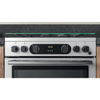 Thumbnail Hotpoint Cannon CD67G0CCX 60cm Double Oven Gas Cooker Twin Cavity Oven Hob Stainless Steel Inox - 39477912109279