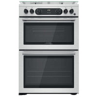 Thumbnail Hotpoint Cannon CD67G0CCX 60cm Double Oven Gas Cooker Twin Cavity Oven Hob Stainless Steel Inox - 39477911879903